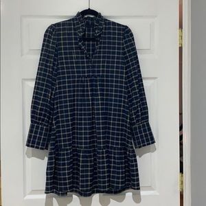 Zara Plaid Babydoll Dress